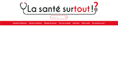 Desktop Screenshot of lasantesurtout.com